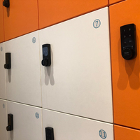 Serrure électronique pour armoire Guub P152, clavier tactile, mode public, serrure à came pour casier de salle de sport, porte en acier