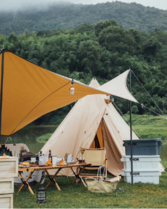 Tente de glamping en forme de cloche, 4 saisons, 4-6 personnes, résistante à l'eau, avec maille ventilée, tente de camping familiale - Product Image 4