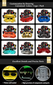 Étrier de frein à disque 18IN 330 <span class=keywords><strong>365</strong></span> 380mm pour Mercedes benz W177 W176 W203 W204 W205 W211 W212 W213 G500 GLE GLC W167 - Product Image 4