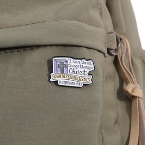 Vente en gros, fournitures d'étude <span class=keywords><strong>de</strong></span> la Sainte <span class=keywords><strong>Bible</strong></span>, épingles personnalisées, insignes <span class=keywords><strong>de</strong></span> logo en métal, broches <span class=keywords><strong>de</strong></span> mode, épingles en émail <span class=keywords><strong>de</strong></span> Jésus-<span class=keywords><strong>Christ</strong></span> pour casquettes - Product Image 2