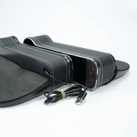 Pu cuir Auto Console Gap Filler multifonctionnel organisateur siège de voiture côté Gap USB stockage
