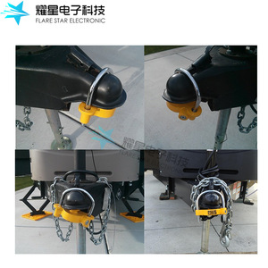 Flare Star Electronic U Type Yellow Trailer Lock For Retrofit Upgrade <b>Cargo</b> <b>Control</b> <b>Accessory</b> - Product Image 4