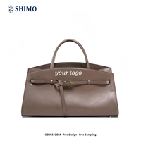 Sac à bandoulière personnalisé avec logo, petit MOQ 50 pièces, sac à main en cuir taupe tendance, sacoche de luxe à poignée supérieure pour marques
