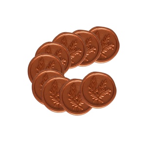 Nhà Máy Bán Buôn Dính Logo Tùy Chỉnh 3D Sáp Con Dấu Sticker Đám Cưới Phong Bì Trang Trí Vòng Vuông Hình Dạng Hình Bầu Dục - Product Image 4