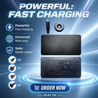 Chargeur de batterie LiFePO4 Joyun 29,4V 11A 350W pour trottinette électrique avec prise Xiaomi, chargeur rapide, alimentation intelligente