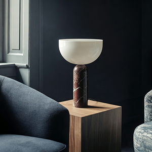 Decorative Luxury LED Marble <b>Glass</b> Bedside Table Lamp AC Powered Modern Eco-Friendly for Bedroom Home Office Marble <b>Desk</b> Light - Product Image 5