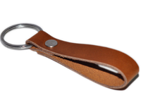 Porte-clés en cuir avec logo personnalisé avec mousquetons promotionnels pour la personnalisation et les accessoires de véhicules