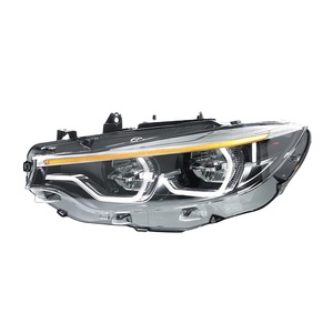 Conjunto de Faros Delanteros para Serie 4 (13-20), Modelo F32 Modificado, Luces LED de Doble Color de Alta Gama, Luces de Circulación Diurna Tipo Cuchara, Intermitentes, 12V 50W - Product Image 3