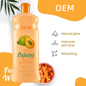 Loción corporal de papaya con brillo perfecto para el cuidado de la piel con vitamina E, loción corporal suavizante para hombres y mujeres - Product Image 4