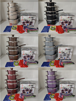 Ensemble de casseroles et poêles Cook Dinnerware 21 pièces avec 10 pièces d'ustensiles de cuisine, nouvelle arrivée, utilisation domestique, ensemble d'ustensiles de cuisine de cuisine
