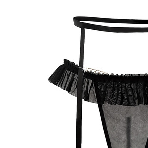 String sexy avec lettres en strass et porte-jarretelles - Product Image 3