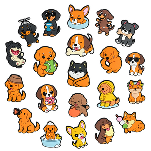Nuevos y Adorables Accesorios para Casa <span class=keywords><strong>de</strong></span> Perros, Decoración <span class=keywords><strong>de</strong></span> <span class=keywords><strong>PVC</strong></span> con Hebilla para Zapatos, Sandalias y Pantuflas, Dijes para Zapatos <span class=keywords><strong>de</strong></span> Personas Amantes <span class=keywords><strong>de</strong></span> los Perros - Product Image 1