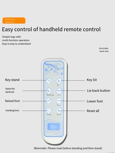 Excelente silla de ruedas eléctrica de acero de nuevo estilo con rotura electromagnética para equipos de fisioterapia y rehabilitación - Product Image 6