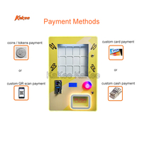 Distributeur automatique de cartes intelligent avec paiement par QR code, carte de crédit et pièces de monnaie