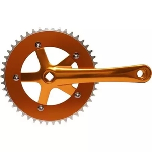 <span class=keywords><strong>Pédalier</strong></span> de vélo personnalisé en alliage d'aluminium, essieu carré 170mm 44/46T pour vélo de route - Product Image 5