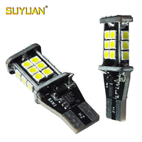 Petite ampoule LED pour voiture W16W 12V T15 921 3030-24 feu de signalisation LED feu arrière