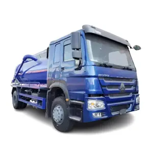 sinotruck howo china new arrival dongfeng 4x2 hydraulic tipping system suction vacuum sewage truck pump