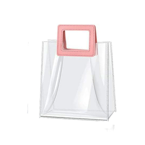 Sac fourre-tout transparent réutilisable en PVC durable avec logo personnalisé pour cadeaux invités, anniversaires, baby shower, demoiselles d'honneur, emballage de mariage - Product Image 2
