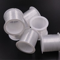 Fil de pêche invisible en nylon monofilament brut mercerisé haute ténacité 0,35 mm 200 m, doux et imperméable, pour la confection de bijoux élastiques DIY