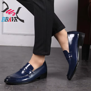 Zapatos Casuales de Hombre, Talla Grande, de PU, con Punta Puntiaguda, Transpirables, Duraderos, Estilo Coreano, Sin Cordones - Product Image 3