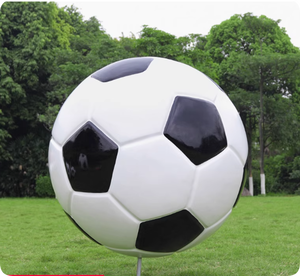 Escultura de Fútbol de Acero Inoxidable para Adornos de Jardín, Escultura de Fútbol de Metal Duradero - Product Image 3