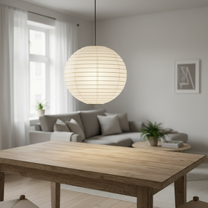 Lampada a sospensione in carta bianca 1x E27 Max. 60W (Trio 3490400-00) - Product Image 3