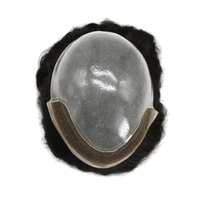 Toupee de pelo indio Remy virgen europeo, encaje suizo frontal PU, piel fina, cuerpo ondulado, negro Natural, Bio, productos al por mayor para hombres, venta al por mayor