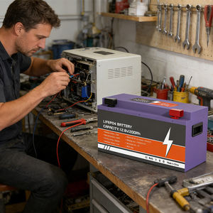 Batería de Energía Doméstica LiFePO4 de 1.2KWh 12.8V 100Ah, Celdas de Grado A, BMS Inteligente, +5000 Ciclos, Serie 4 Completa, para Vehículos Eléctricos - Product Image 5