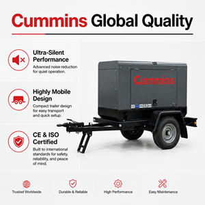 Groupe électrogène diesel silencieux Lectrogne, puissance 300KW 500KW, avec moteur Cummins Perkins et capot de protection - Product Image 2