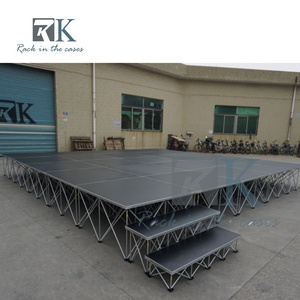 <b>Stage</b> <b>Platform</b> with Stair Event Concert Portable <b>Stage</b> Folding Aluminum Alloy Wedding <b>Stage</b> <b>Platform</b> for Event - Product Image 2