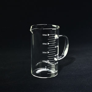 उच्च तापमान पारदर्शी क्वार्ट्ज ग्लास हैंडल के साथ स्नातक बीकर - Product Image 5