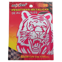 Pegatinas Metálicas para Coche Maxeed, Diseño de Tigre, 82x28 cm, Accesorios para Auto
