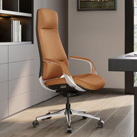 Chaises de bureau de direction ergonomiques contemporaines en cuir de luxe personnalisées pour PDG et cadres