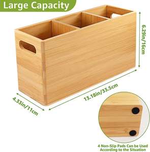 Multi-Functional Bamboo <b>Kitchen</b> Organizer Bamboo Utensil Holder for <b>Kitchen</b> Counter - Product Image 2