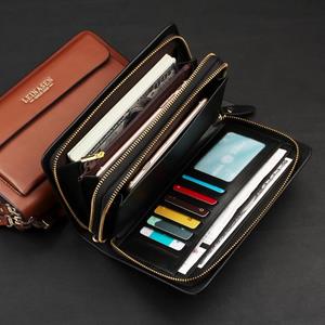 <span class=keywords><strong>Sac</strong></span> <span class=keywords><strong>Homme</strong></span> Populaire avec Logo Personnalisé, <span class=keywords><strong>Sac</strong></span> à <span class=keywords><strong>Main</strong></span> Business Étanche de Haute Qualité, Portefeuille Long pour <span class=keywords><strong>Homme</strong></span> en <span class=keywords><strong>Cuir</strong></span> PU - Product Image 5
