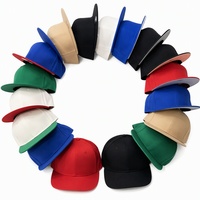 Casquette Snapback Vintage à Visière Plate 6 Panneaux Respirante en Polyester Coton Chapeau de Baseball Logo Personnalisé Décontracté Sports de Plein Air