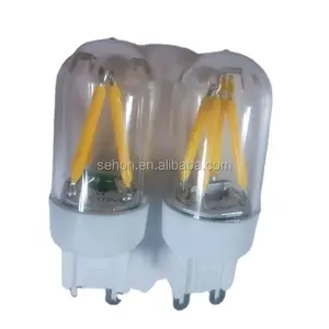 Lampu LED bohlam Mini G9 E17 E14 E12 3W, bola lampu LED filamen dapat diredupkan