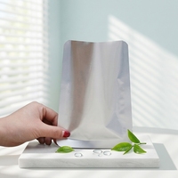 En stock, sac d'emballage en aluminium à trois côtés scellés, lisse, 15*22cm, pour cuisson à la vapeur, sac de conservation des aliments sous vide