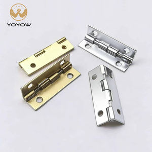 Bisagra de hierro de posicionamiento a 90 grados para pequeñas cajas de regalo y joyería, bisagra de gabinete con esquinas redondeadas mini, para sala de estar y dormitorio contemporáneos - Product Image 1