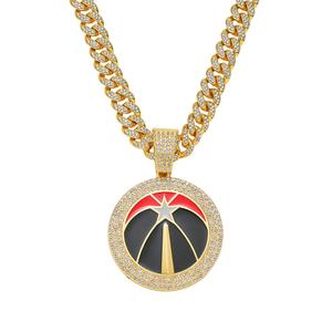 Colliers pendentifs de championnat des <span class=keywords><strong>Raptors</strong></span> de Toronto en gros, colliers de haute qualité, style hip-hop, chaîne cubaine - Product Image 1