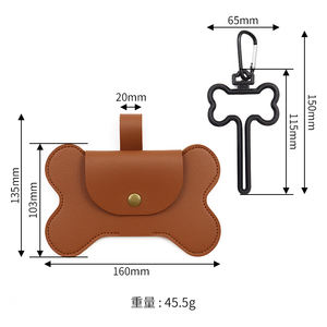 Niedlicher Knochenform-Hundekotbeutelspender Tragbarer Gassi-Beutelhalter mit Robustem Metallclip als Werbegeschenk für Tierhalter - Product Image 6