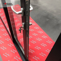 Porte coulissante en verre trempé, anti-Hurricane NFRC NOA AS2047, revêtement en poudre Standard, prix bas, en aluminium