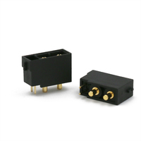 Amass alta calidad XT30(2 + 2)-F XT30(2 + 2) XT30(2 + 2) conectores de alimentación de la PW-M negro para modelos RC