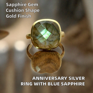 Anillo Espacioso Unisex de Plata de Ley 925 Chapado en Oro, Certificado, Moderno y Romántico, para Regalo de Boda, Compromiso y Aniversario - Product Image 2