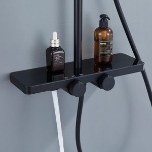 Robinet mitigeur de douche mural Vimijia ZM-13005-GHW, relevable, avec compartiments de rangement pratiques et doux, chauffe-eau de salle de bain - Product Image 5
