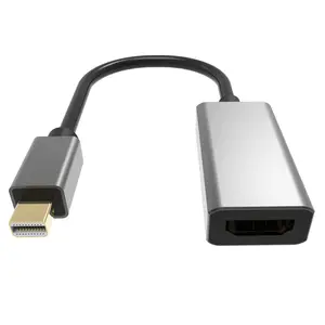 Adaptor Mini DP Ke HDMI Kabel Port Tampilan Pria Ke Wanita untuk Monitor Laptop