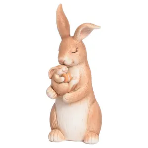 Отличная идея для рождественского подарка, Настольная теплая Фигурка кролика для мам, праздничный подарок, магазин, офис