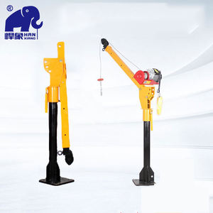 รถเครนติดรถกระบะขนาดเล็กคุณภาพสูง 500 กก. 1000 กก. 1 ตัน พร้อมเครื่องกว้านไฟฟ้า - Product Image 4