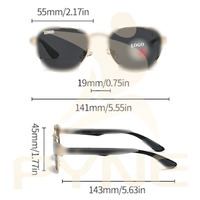 Lunettes de soleil de marque avec monture en métal et verres PC, lunettes de soleil de luxe, lunettes de soleil de créateur, lunettes de soleil polarisées de haute qualité pour hommes et femmes