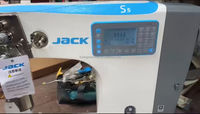 Machine à coudre Jack S5-91 à point noué à une aiguille entièrement automatique avec pied à rouleau synchronisé et moteur à entraînement direct